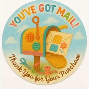 Custom made 60CT Thank YOU stickers